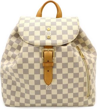 Louis Vuitton Damier Azur Ivory Damier Azur Backpack (Pre-Owned)