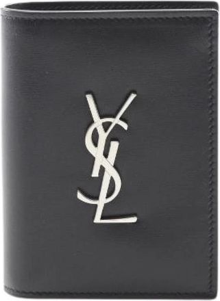 Saint Laurent Pre-owned Cassandra Leren Kaarthouder - Heren - Vintage Accessoires - Zwart - ONE Size - Leer - Vintage