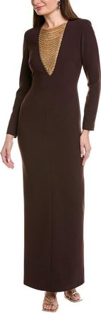 Carla Ruiz Chain Bib Maxi Dress