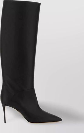 Casadei leather knee length boots with stiletto heel