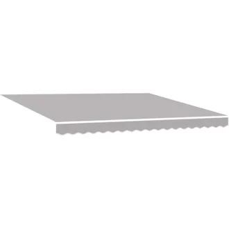 vidaXL Vidaxl - Tela De Recambio Para Toldo Gris Claro 400 X 350 Cm Lona