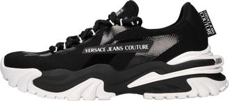 Versace Jeans Couture Sneakers - Heren - Sneakers - Zwart - 40 EU - Leer - Schoenen