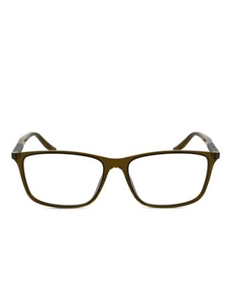 Calvin Klein rectangle-frame glasses - Brown