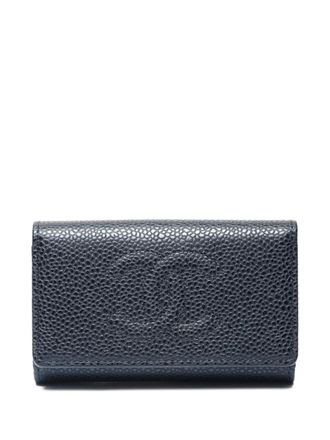 Chanel 2009-2010 CC caviar-leather key case - women - Caviar Leather - One Size - Black