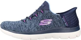 Skechers Summits Slip-On Sneaker - Dames - Sneakers - Blauw - 38 EU - Schoenen