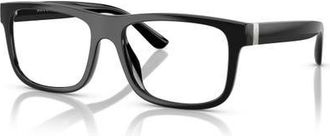 Polo Ralph Lauren 54mm Rectangle optical glasses in Black at Nordstrom