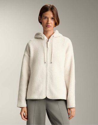 Oysho Giacca in pile &eacute;cru con cappuccio-Neutro