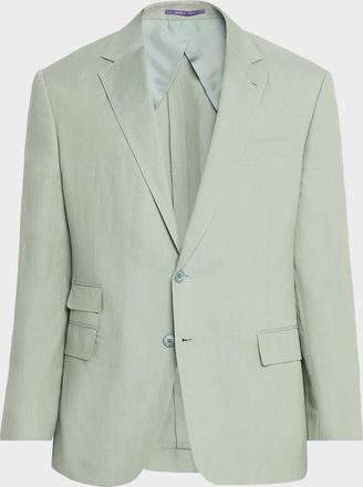 Ralph Lauren Purple Label Men & apos;s Kent Hand-Tailored Silk-Linen Jacket