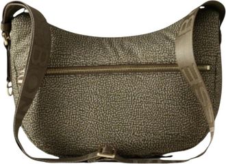 Borbonese Shoulder Bags, female, Green, Size: ONE SIZE Luna Bag Small