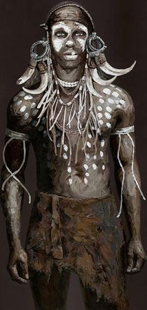HERDASA Cuadro Torso De Africano 150x50x3 Cm