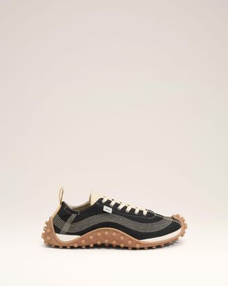 Ami Black Mesh Mirage Sneakers Black - 36 - Unisex