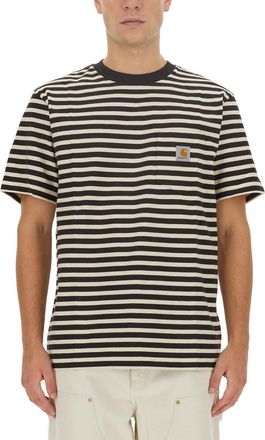 Carhartt Work in Progress Striped T-Shirt-Uomo