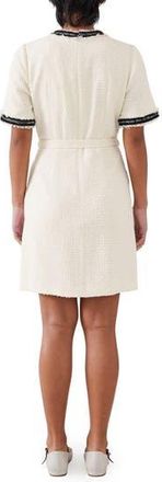 L.k. Bennett Charlie Dress in Cream/Black at Nordstrom Rack, Size 16 Us / 20 Uk