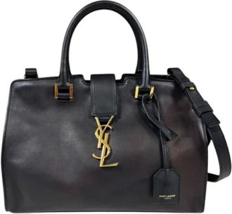 Saint Laurent Pre-owned Handbags, female, Black, Size: ONE SIZE Pre-owned Leather handbags