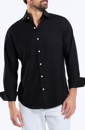 Robert Graham Arch Long Sleeve Dress Shirt in Black at Nordstrom Rack, Size 16.5 - R