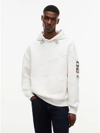 Tommy Hilfiger Mens Tommy x US SailGP Team Tech Hoodie - Ecru - XXL