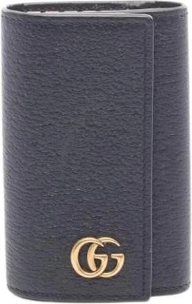 Gucci Pre-owned Keycase - Dames - Vintage Accessoires - Zwart - ONE Size - Leer - Vintage