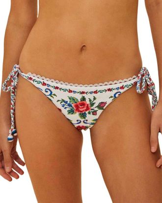 Farm Rio Flower Tapestry Tie Side Bikini Bottom