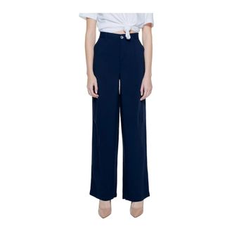 Street One Wide Leg Pants - Dames - Wijde Broeken - Blauw - M L32 - Broeken