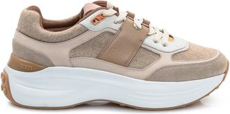 Tod's Beige Lace-up Sneakers
