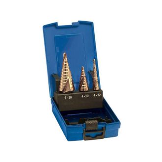 Forum Set Broca Escalonada Tin, Capacidad De Perforaci&oacute;n : 4-30 Mm, &Oslash; Cola 8 Mm