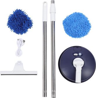 OEM Cepillo De Limpieza El&eacute;ctrico, Giratorio, Con Mango Telesc&oacute;pico Y Cerdas Suaves (azul)