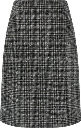 Fendi Tweed Skirt Gonne Grigio-Donna