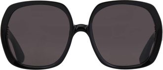 Tom Ford Saffron Smoke Square Ladies Sunglasses FT1221 01A 60