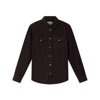 Isabel Marant Vasco Shirt - Heren - Casual Overhemden - Bruin - XL - Katoen - Overhemden