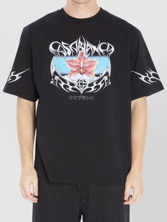 Casablanca oversized blades graphic print t-shirt