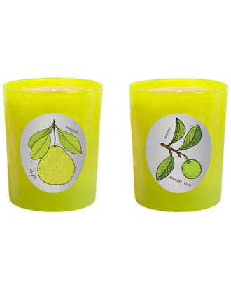 Qualitas Set Of 2 Yuzu & Desert Lime Candles