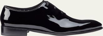 Santoni Mens Padova Patent Leather Oxfords