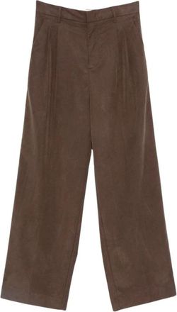White Sand Straight Broeken - Dames - Straight fit broeken - Bruin - 2XS - Broeken