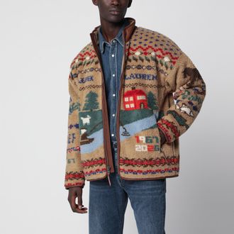 Polo Ralph Lauren Giacca con zip in pile con panorama