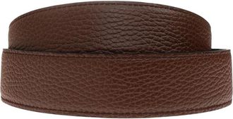 Ferragamo Gancini Riem Omkeerbaar en Verstelbaar - Heren - Riemen - Bruin - 110 CM - Leer - Accessoires