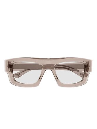 Gucci Occhiali da sole squadrati - Rosa