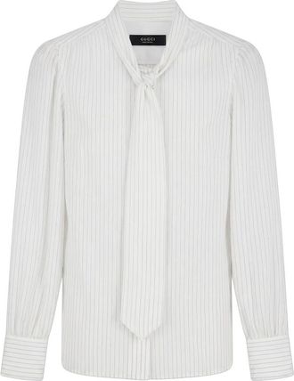 Gucci Dames, Blouses & Shirts, Wit, Maat: S Zijde