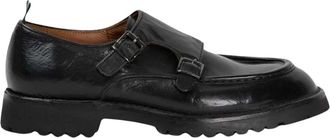Green George Doppia Fibbia Loafer - Heren - Loafers - Zwart - 44 EU - Leer - Schoenen