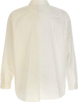 Maison Margiela Numeric Signature Cotton Poplin Shirt - Cream