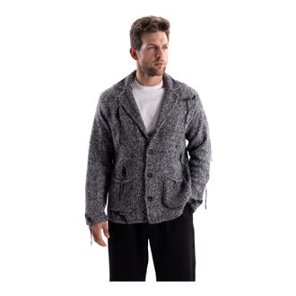ATOMOFACTORY Atomofactory - Maglia Cardigan - Heren - Truien - Grijs - Maat: M Katoen