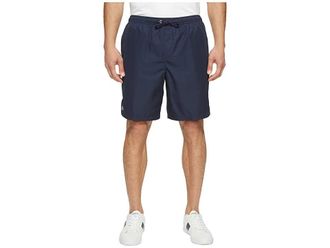Lacoste Lightweight Diamond Taffeta Tennis Shorts Mens Shorts Navy Blue : 2XL (EUR 7) 8, Cotton/Jersey/Mesh
