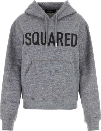 Dsquared2 Womens Melange Grey Cotton Sweatshirt - Size X-Small
