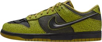 Nike Nike Mens Dunk Low Retro Shoes, Bright Cactus, Black, Green Curry, 6.5