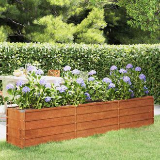 vidaXL Arriate Oxidado De Acero Corten 240x40x45 Cm Vidaxl