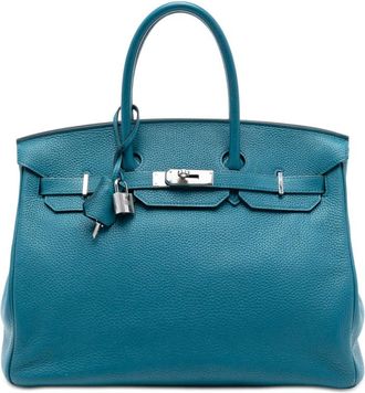 Herm&egrave;s Pre-owned Hermes Clemence Birkin Retourne 35 S57YKZIR8S7AKDZE