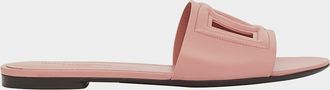 Dolce & Gabbana Cutout DG Flat Slide Sandals