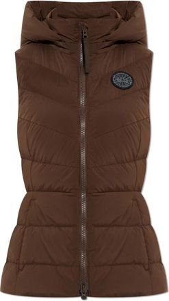 Canada Goose Clair Vest - Dames - Bodywarmers - Bruin - M - Leer - Jassen