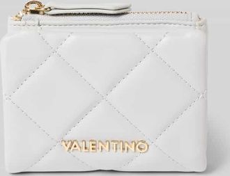 Valentino Handbags Portemonnaie mit Steppnähten Modell OCARINA in Rauchblau, Größe 1