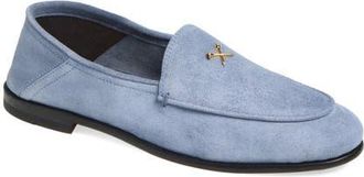 G/Fore Metal Tees Suede Flex Loafer in Willow at Nordstrom, Size 9.5