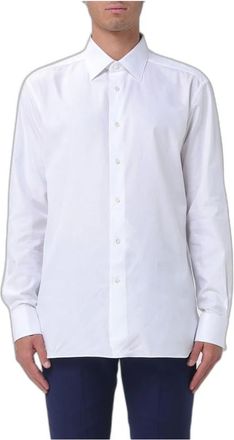Ermenegildo Zegna Camicia Classica in Popeline - - Shirts - Uomo - Bianco - 4XL